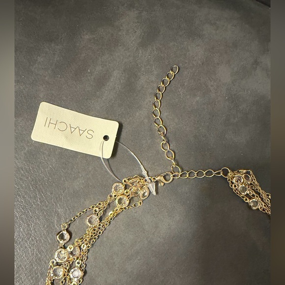 Saachi Gold Layered Necklace NWT